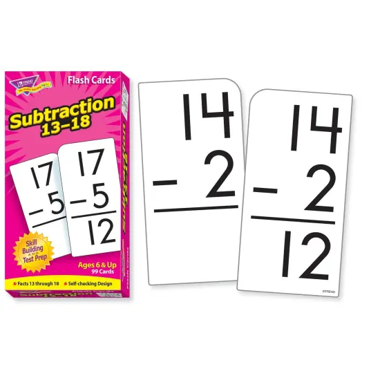 Subtraction 13-18 Skill Drill Flash Cards, 3 Packs {3}