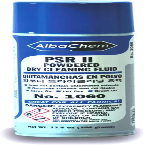 AlbaChem PSR II Powdered Dry Cleaning Fluid Can Spray Spot Remover 12.5 Oz {1}