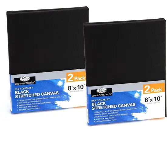 Canvas Board (Black 2 Pack) {3}