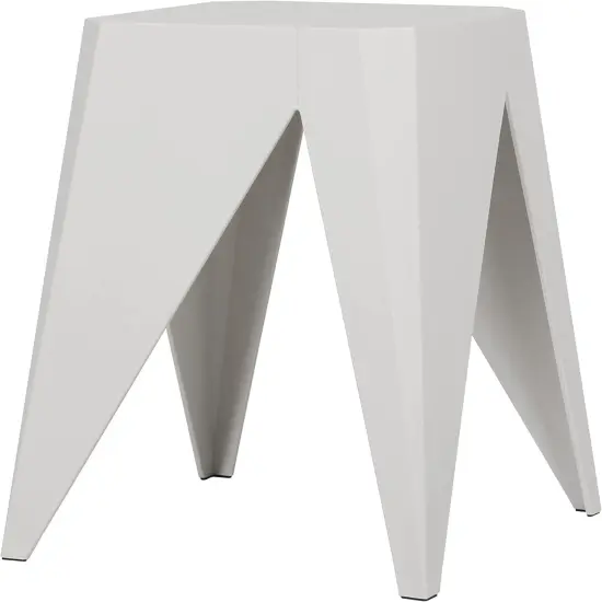 ISL Furnishings InterSpaceLiving Zuho Multi-USe Stool (4, White) {3}