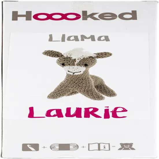 Hoooked Amigurumi DIY Kit W/Eco Barbante Yarn-Llama Laurie {1}