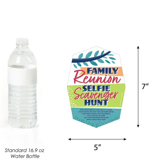 Big Dot of Happiness Colorful Family Reunion - Selfie Scavenger Hunt - Family Gathering Party Game - Set of 12 {4}