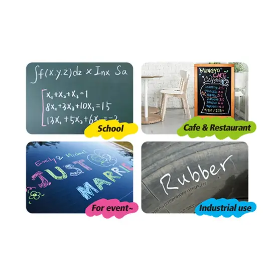 MUNGYO Multi Chalk Pen - Assorted 7 pieces in a cardboard box {4}