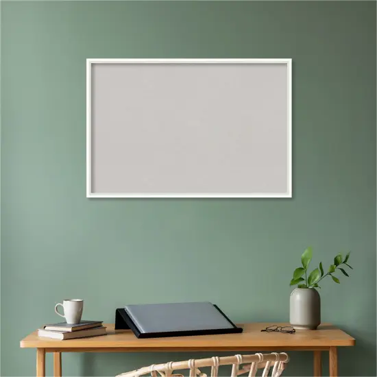 Lucie Wood Framed Corkboard, Grey Cork Lucie White {5}