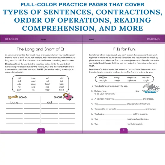 Carson Dellosa Complete Book of Third Grade Workbook, Reading Comprehension, Math, Language Arts, and Writing Practice, Classroom or Homeschool Curriculum {4}