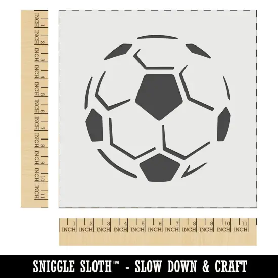 Soccer Ball Sports Wall Cookie DIY Craft Reusable Stencil {1}
