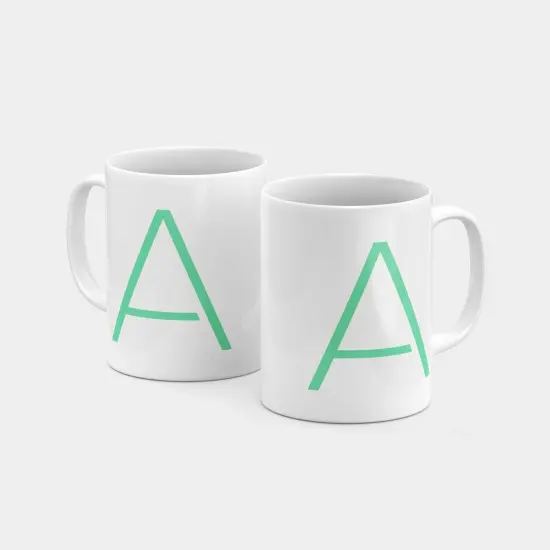 Monogram Letter 11oz Mug XVIII {3}