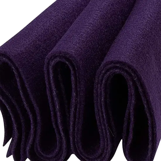 FabricLA Craft Felt Fabric - 18" X 18" Inch Wide & 1.6mm Thick Felt Fabric - Plum 212 - Use This Soft Felt for Crafts - Felt Material Pack {1}