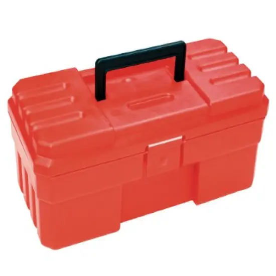 Akro-Mils 12-Inch ProBox Plastic Toolbox for Tools, Hobby or Craft Storage Toolbox, Model 09912, (12-Inch x 5-1/2-Inch x 4-Inch), Red {1}