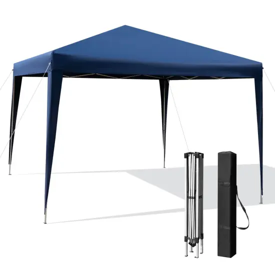 Outdoor Pop-up Patio Canopy forBeach and Camp Blue {4}