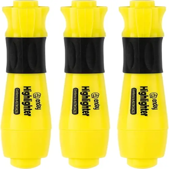 Enday Fluorescent Desk Highlighter Assorted {3}