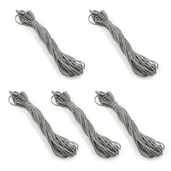 50 Yards of 1/8" Soft Knit Elastic Cord Gray {1}