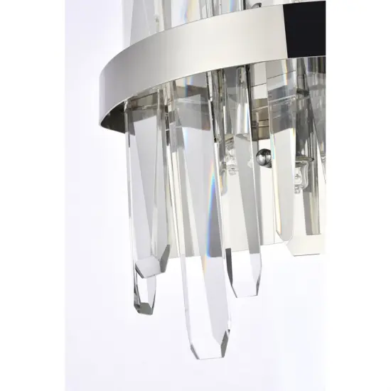 Serena 8 inch crystal bath sconce in chrome {6}