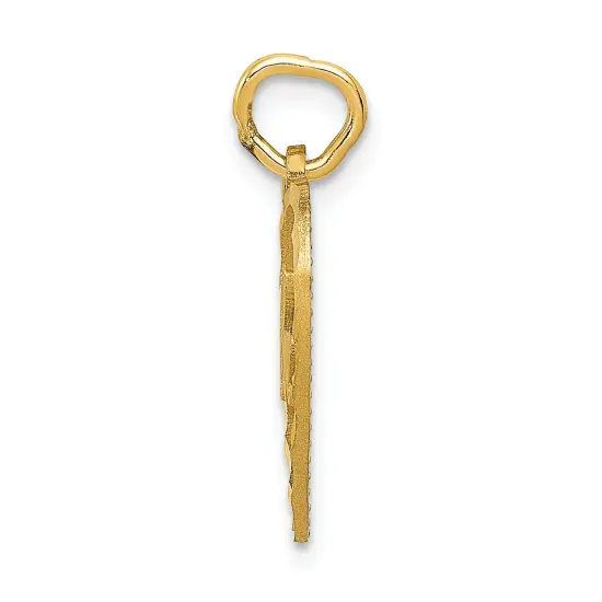 14K Gold P.S. I Love You Charm Jewelry FindingKing 17mm x 12mm {3}