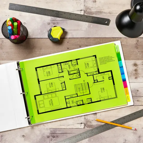 Avery Dividers for 3 Ring Binders, 8-Tab Binder Dividers, 11" x 17" Plastic Binder Dividers, Insertable Big Tab, Multicolor, 3 Sets (11256) {2}