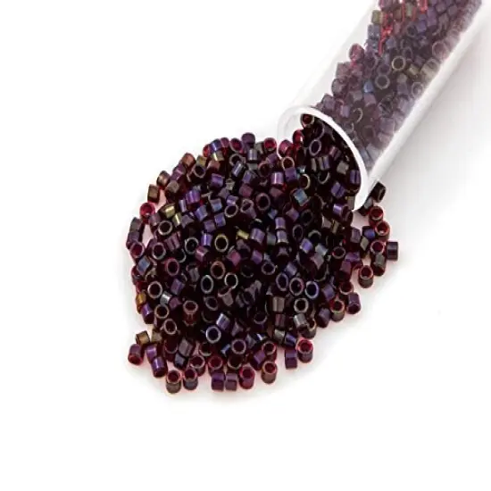 Miyuki Delica Seed Bead 11/0 Color Lined Garnet {3}