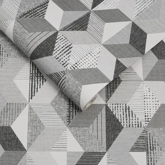 Transform Geo Mono Peel and Stick Wallpaper {3}