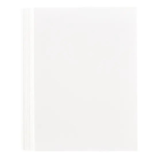 Spellbinders BetterPress Letterpress A7 Cotton Card Panels-Porcelain 25/Sheets {2}