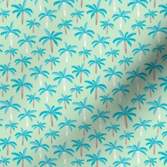 Various Fabrics by the Yard or Fat Quarter Green Trees Tree Palm Sun Jungle Summer Beach Tropical Hawaii Island Surf Palms Coastal Chic Small Scale Custom Printed Fabric by Spoonflower {7}