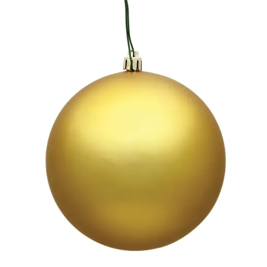 Vickerman 12 in. Gold Matte Ball Christmas Ornament {1}