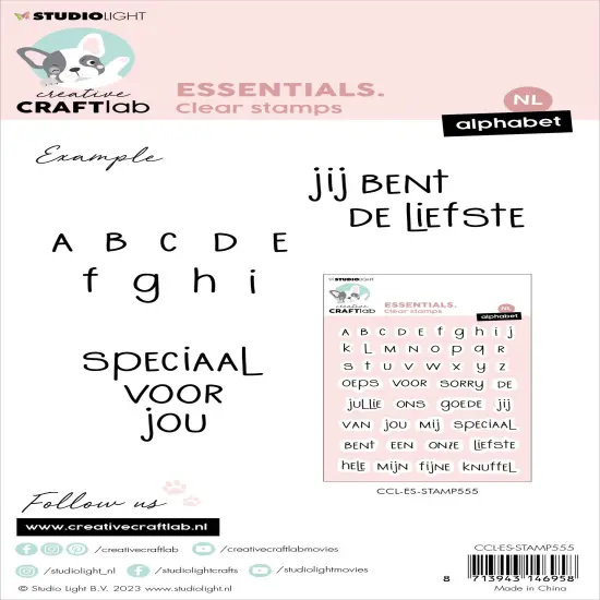 Studio Light Essentials Clear Stamp-Nr. 555, Alphabet {3}
