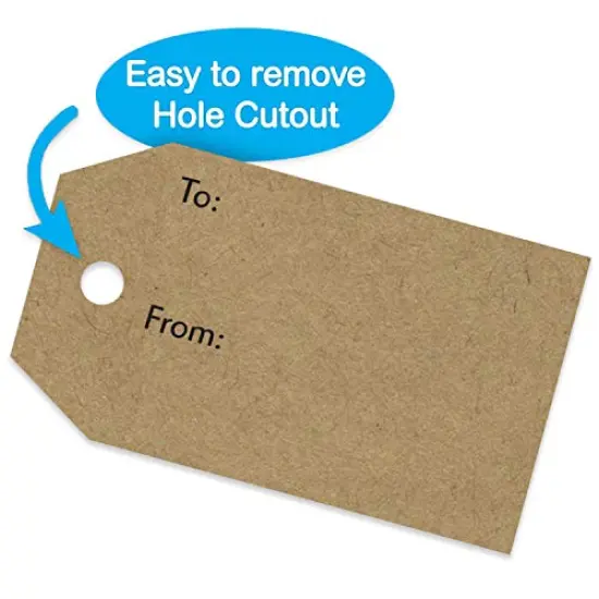 1.15" x 2" Natural Brown Kraft to and from Gift Tag Stickers / 500 Brown Kraft to from Present Labels/Christmas Holiday Present Labels/Made in The USA {5}