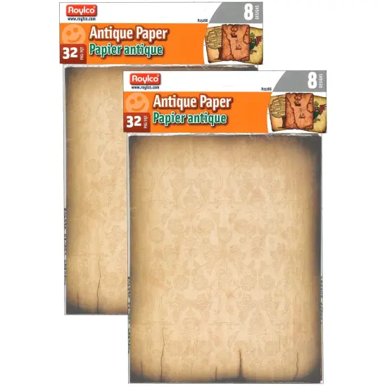 Antique Paper, 8-1/2" x 11", 32 Sheets Per Pack, 2 Packs {1}