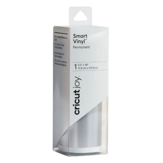 Cricut Joy Smart Vinyl - Permanent Matte Metallic Adhesive Decal Sheets - Silver {1}