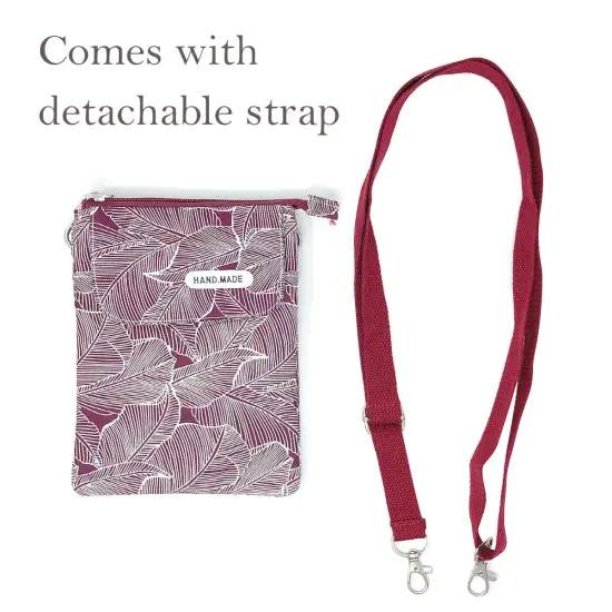 Wrapables Mini Crossbody Cell Phone Bag Front Flap / Wine {5}