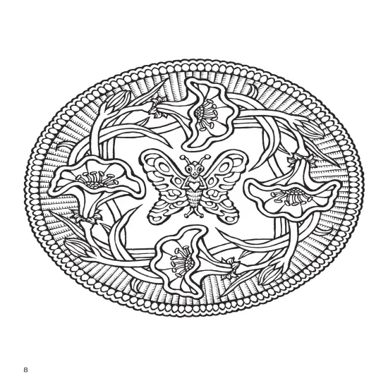 Mystical Mandala Coloring Book-Softcover {6}