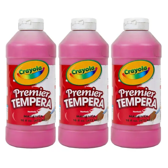Premier Tempera Paint, 16 oz, Magenta, Pack of 3 {1}