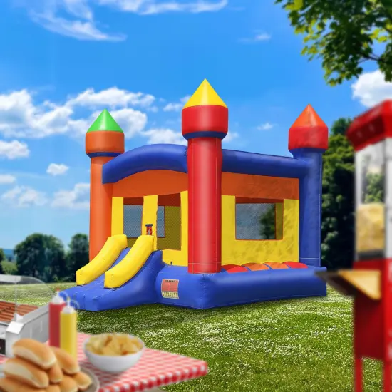 Cloud 9 Commercial Grade 13' x 13' Castle Bounce House with Blower - 100% PVC Inflatable Bouncer {5}