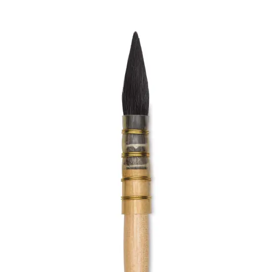 Isabey Original Siberian Blue Squirrel Brush - Quill Mop, Short Handle, Size 1 {1}