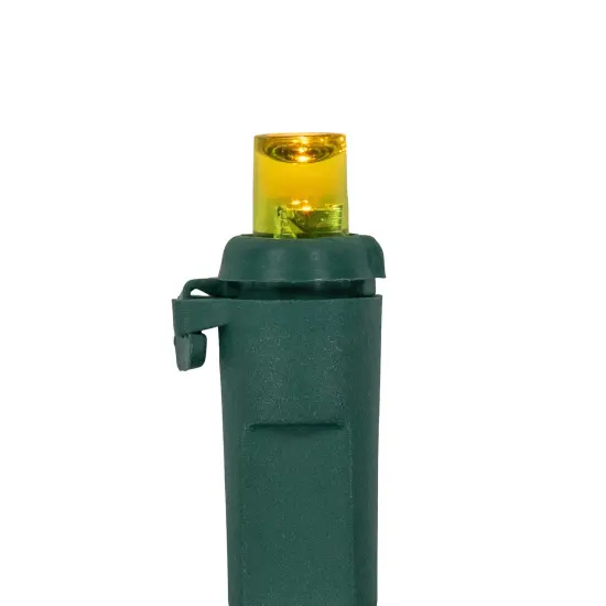 Northlight Wide Angle LED Christmas Lights - Yellow - 33' Green Wire - 100 ct {5}
