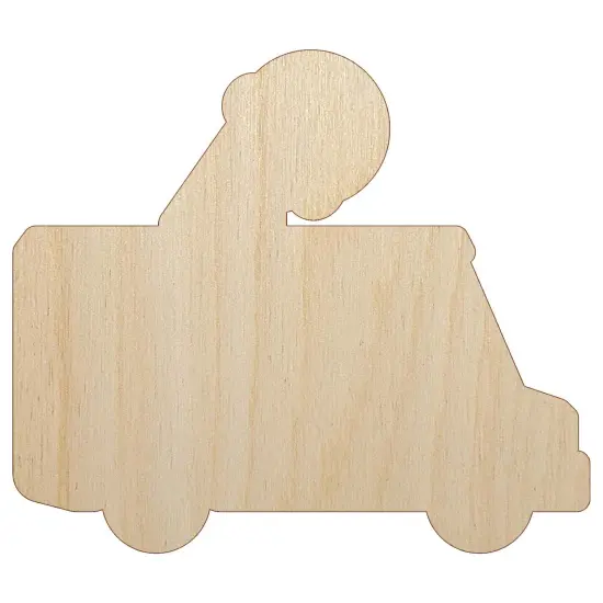 Ice Cream Truck Unfinished Wood Shape Piece Cutout for DIY Craft Projects {2}