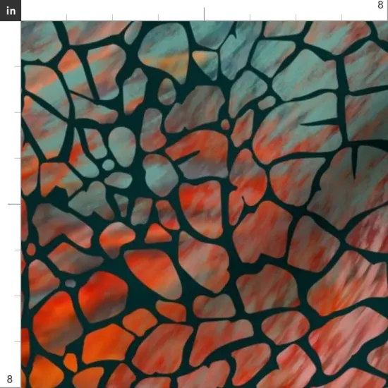 Various Fabrics by the Yard or Fat Quarter Animal Print Crocodile Alligator Whimsical Green Teal Red Orange Swamp Chic Custom Printed Fabric by Spoonflower {4}