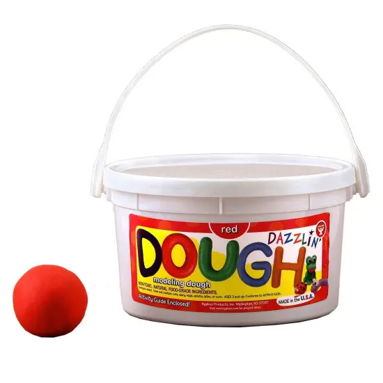 Dazzlin' Dough, Red, 3 lb. Tub, Pack of 3 {2}