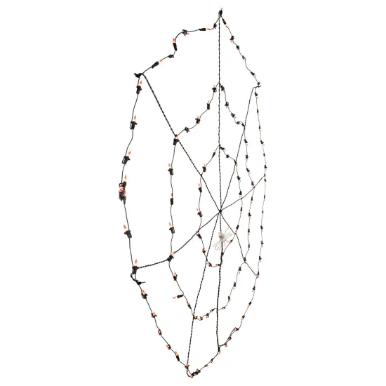 Northlight Lighted Web and Spider Halloween Decoration - 5' - Orange Lights {6}