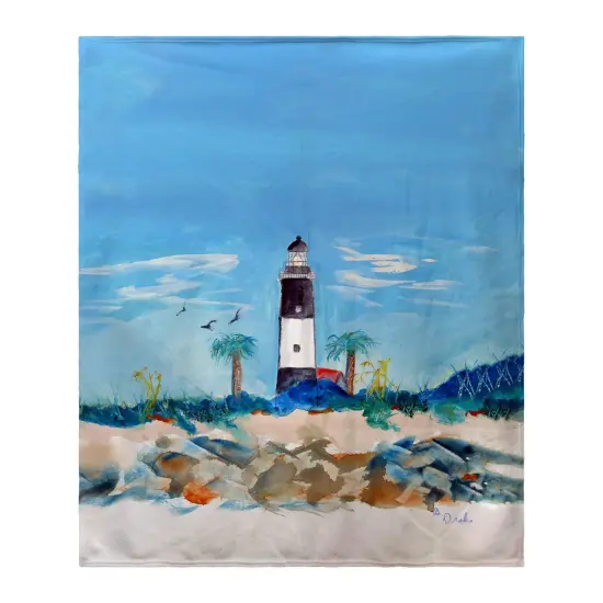 Betsy Drake Tybee Lighthouse, GA Throw Multicolor {1}