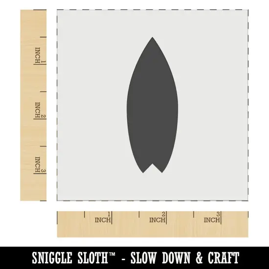 Surfboard Solid Wall Cookie DIY Craft Reusable Stencil {6}