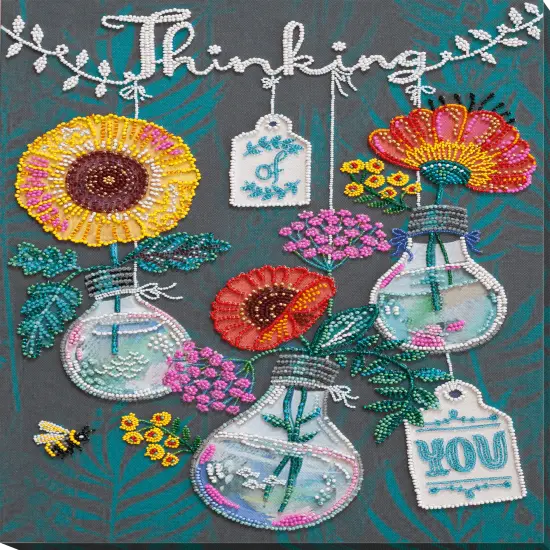 Bead Embroidery Kit - Thinking of you {1}