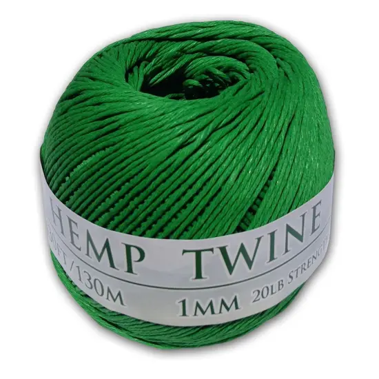 Hemptopia, Hemp Twine Ball, 430ft, 20lb test strength, Multiple colors, All Natural Green {2}