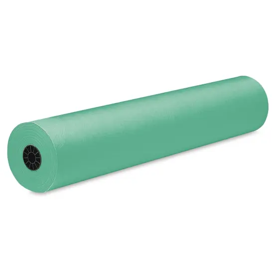 Rainbow Duo-Finish Economy Kraft Paper - 36" x 1000 ft, Brite Green {1}