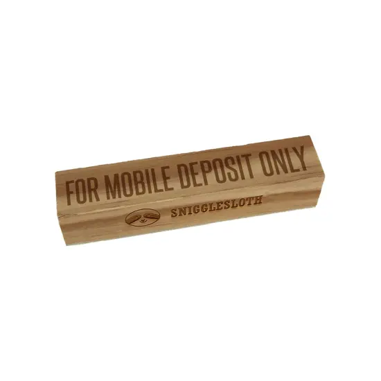 For Mobile Deposit Only Bank Check Rectangle Rubber Stamp for Stamping Crafting {7}