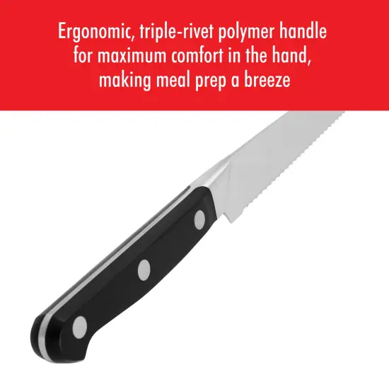 ZWILLING Pro 5-inch Serrated Utility Knife {7}
