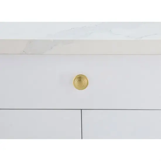 Minu 1.3" Diameter Brushed Gold Mushroom Knob Multipack (Set of 10) {2}