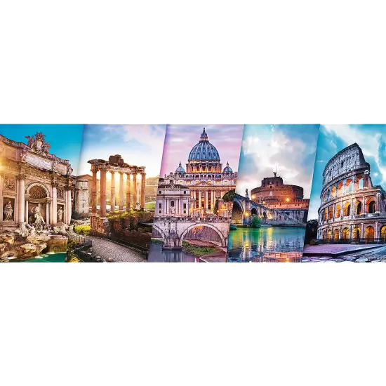 Panorama 500 Piece Jigsaw Puzzles, Traveling to Italy, Iconic Monuments Puzzle, Adult Puzzles, Trefl 29505 {2}