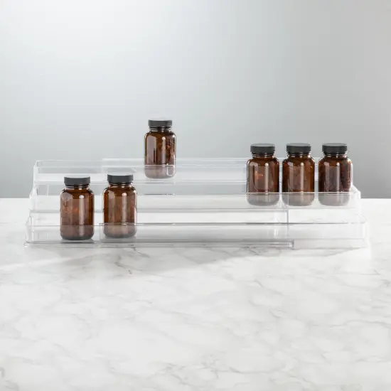 mDesign Expandable Vitamin Rack, Bathroom Storage Organizer {2}