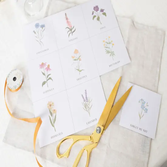 Violet Studio Table Numbers-Amongst The Wildflowers {2}