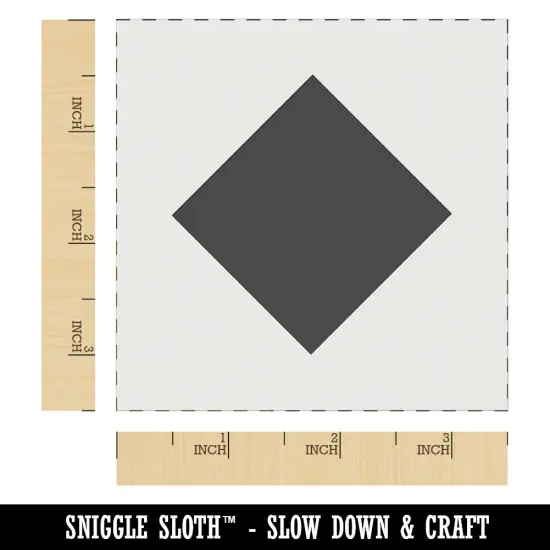 Diamond Shape Solid Wall Cookie DIY Craft Reusable Stencil {6}